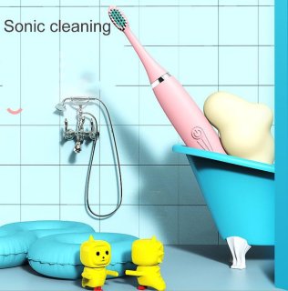 CoolHome Sonic Konijntje Elektrische Kindertandenborstel Roze