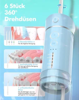 Draagbare waterflosser elektrische monddouche