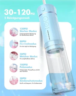 Draagbare waterflosser elektrische monddouche
