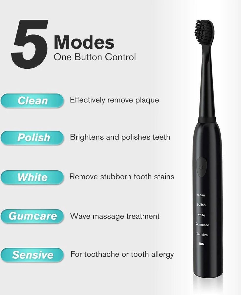 DrPhone Sonic Pro Elektrische Tandenborstel Wit