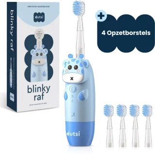 Dutsi Blinky Raf Elektrische kindertandenborstel - Blauw - 0-6 jaar