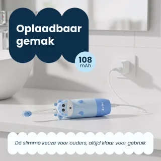 Dutsi Blinky Raf Elektrische kindertandenborstel - Blauw - 0-6 jaar