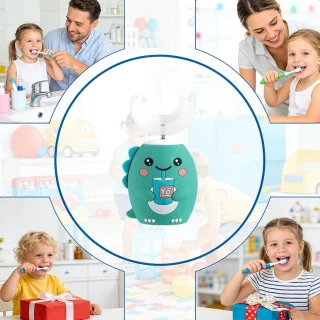 Elektrische kinder tandenborstel - u-vormige tandenborstel