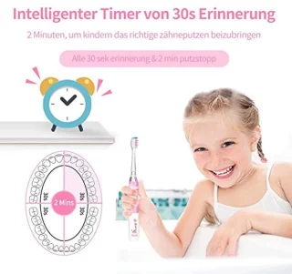 Elektrische Kindertandenborstel 4 Zachte Borstelkoppen