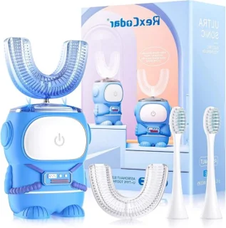 Elektrische kindertandenborstel U-vorm, 2-6 jaar, blauw