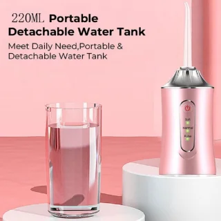 Elektrische monddouche 220 ml – Draadloze waterflosser (groen)