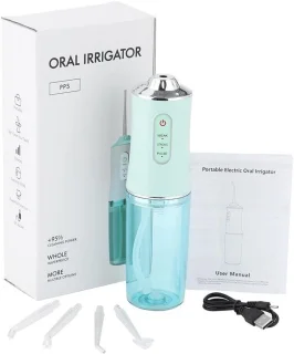 Elektrische monddouche 220 ml – Draadloze waterflosser (groen)