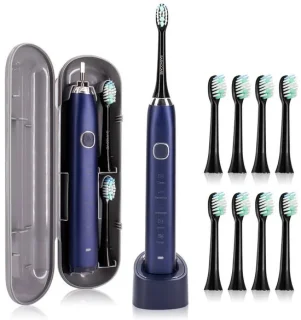 Elektrische oplaadbare tandenborstel voor volwassenen - Blauw