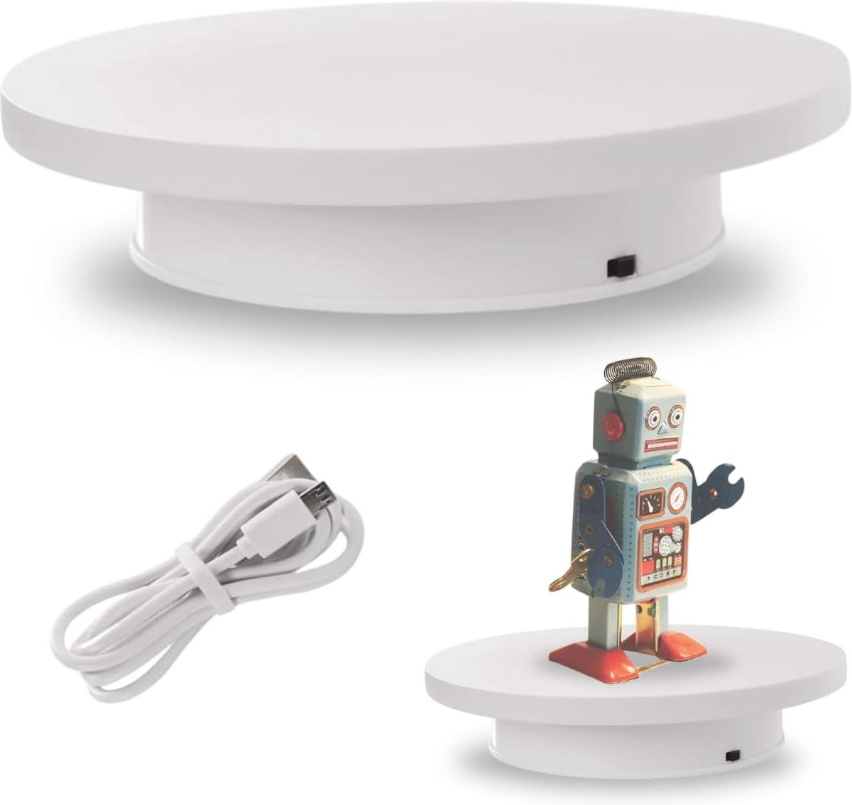 De Elektrische Roterende Draaitafel 8 Inch voor Juwelen en Collectibles in één oogopslag