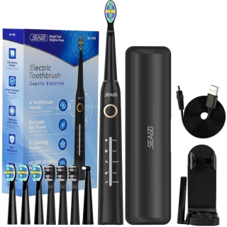 De Elektrische roterende tandenborstel - Zwart in één oogopslag