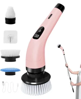 Elektrische Schrobber Badkamerborstel Roze