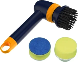 Elektrische schrobber - reinigingsborstel - 130 x 227 mm - blauw
