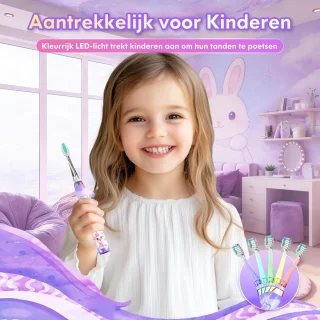 Elektrische sonische junior tandenborstel voor kinderen