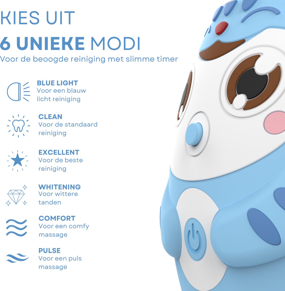 Wat vinden we goed aan de Elektrische Sonische Kindertandenborstel Blauw 7-15 Jaar