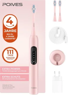 Elektrische sonische tandenborstel parelmoerroze