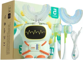 Elektrische sonische U-vormige tandenborstel voor kinderen - blauw