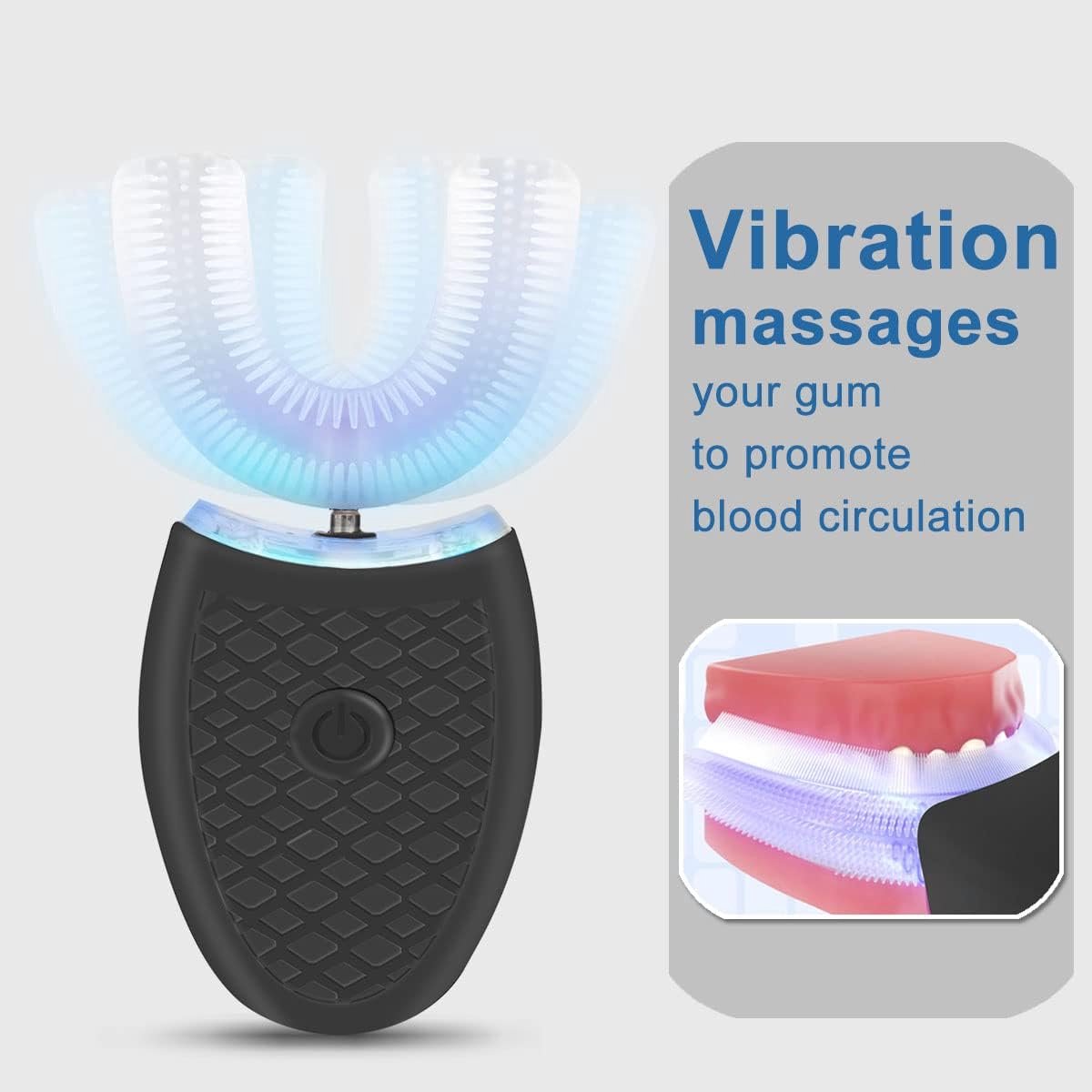 Elektrische Tandenborstel 2-in-1 + Whitening Kit Zwart
