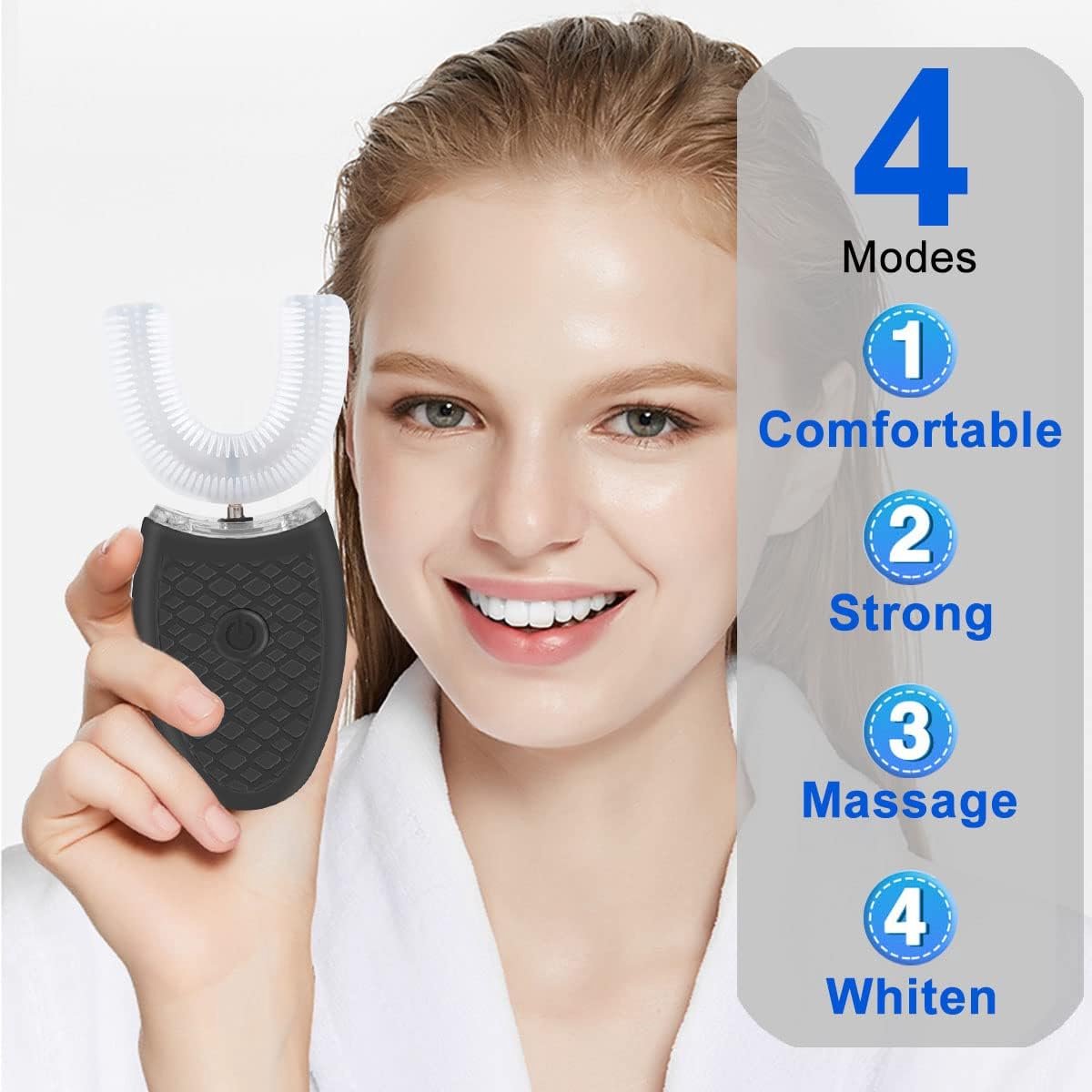 Elektrische Tandenborstel 2-in-1 + Whitening Kit Zwart