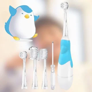 Elektrische tandenborstel kind babyblauw