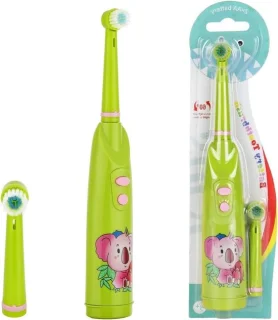 Elektrische tandenborstel kinderen – poetsborstel mondverzorging – cyaan