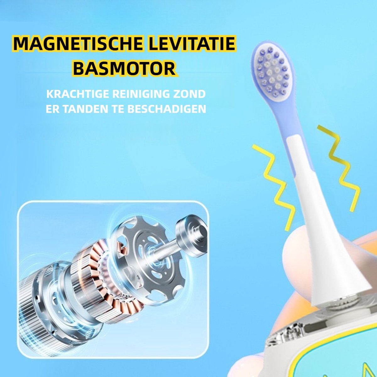 Elektrische Tandenborstel Kinderen U-vorm Wit 2-6 jaar