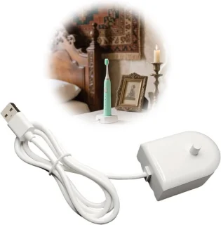 Elektrische tandenborstel lader inductieve oplaadpad wit