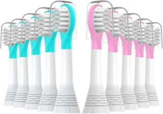 Elektrische tandenborstel roze en blauw