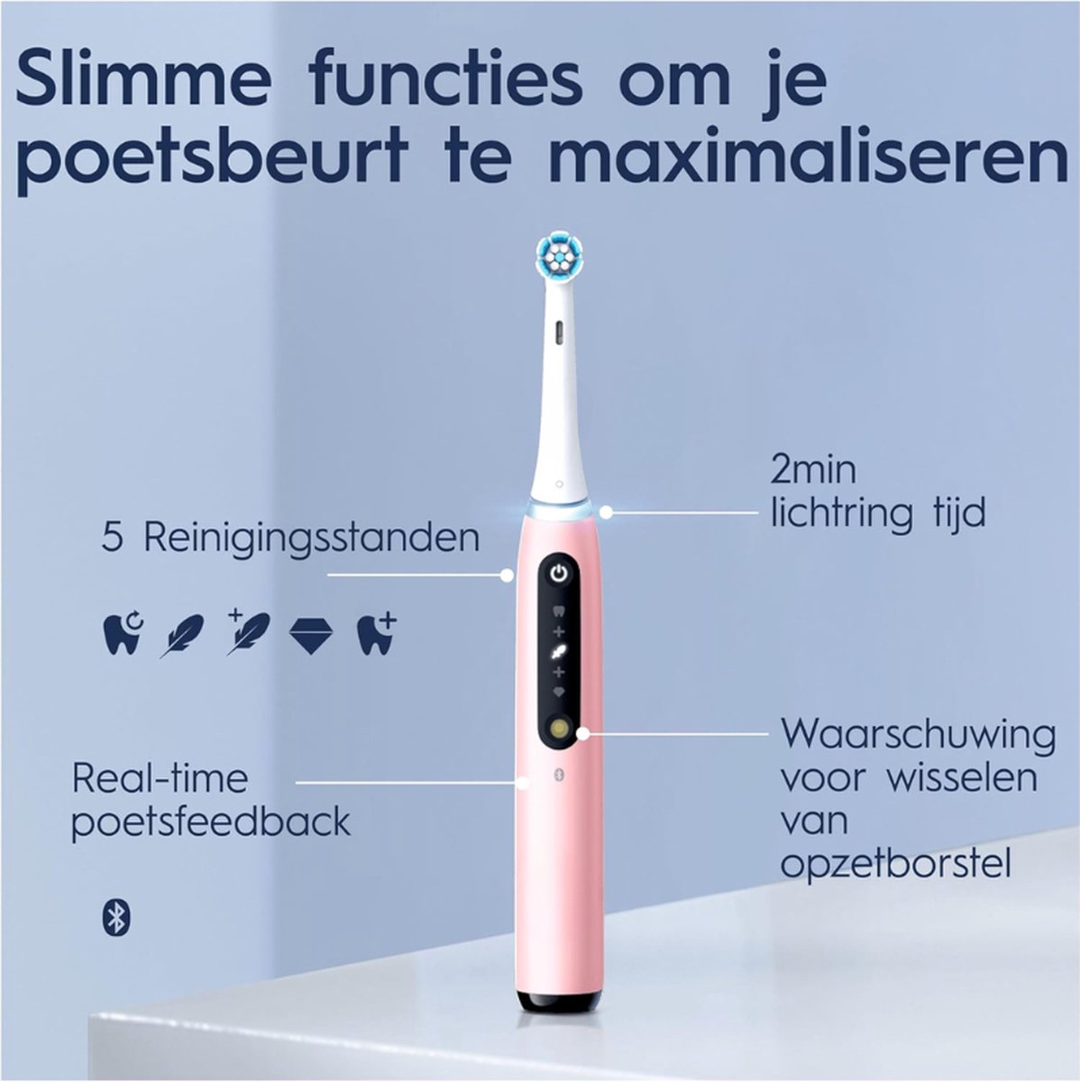 Elektrische Tandenborstel Roze Met Reisetui