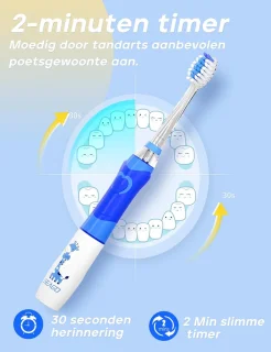 Elektrische tandenborstel voor kinderen 3+