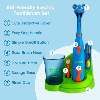 Elektrische tandenborstel voor kinderen 3+ multicolor