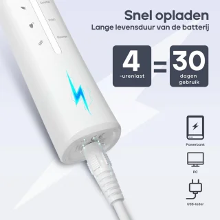 Elektrische Tandenborstel voor Volwassenen (Zwart)
