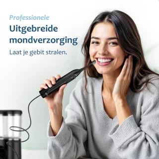 Elektrische Tandenborstel Waterflosser 2-in-1 Zwart 500ml
