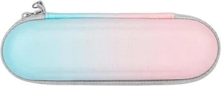 Elektrische tandenborstelhouder reiscase 22 cm blauw roze