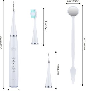 Wat vinden we goed aan de Elektrische tandenborstelset 6-delig - Zwart