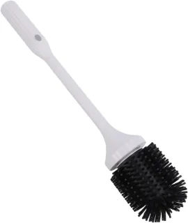 Elektrische toiletborstel, siliconen opzetborstel, 40,5 cm, wit