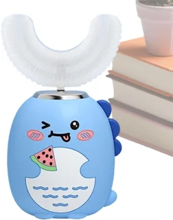 Elektrische U-borstel tandenborstel voor kinderen blauw