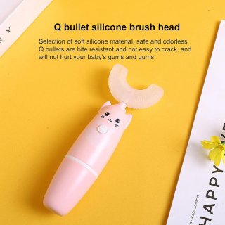 Wat vinden we goed aan de Elektrische U-vorm kindertandenborstel - Roze