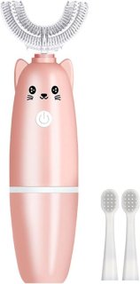 Elektrische U-vorm kindertandenborstel - Roze review