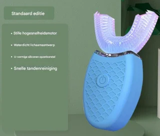 Elektrische U-vorm tandenborstel blauw