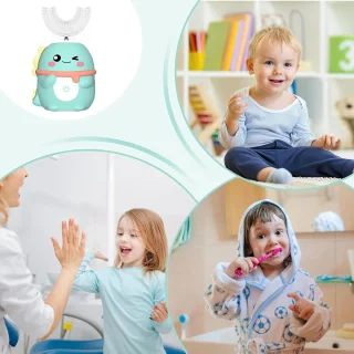 Elektrische U-vormige tandenborstel voor kinderen 2-6 jaar