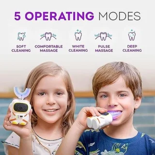 Elektrische U-vormige tandenborstel voor kinderen 2-7 jaar