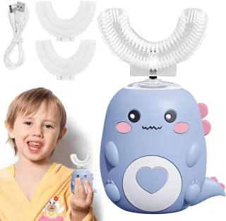 Elektrische u-vormige tandenborstel voor kinderen - blauw