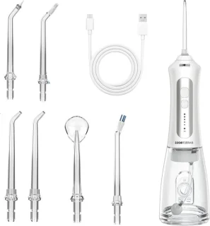 Elektrische waterflosser monddouche tandreiniger, wit