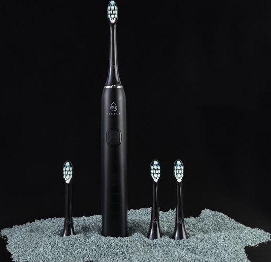 Fleeck Sonische Tandenborstel Zwart 2 Opzetborstels review