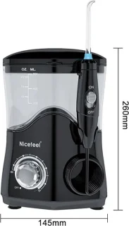 Flosapparaat Waterflosser Zwart 7 Opzetstukken