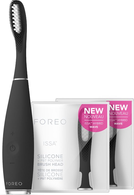 FOREO ISSA 3 Black Elektrische Tandenborstel + 2 Hybride Koppen