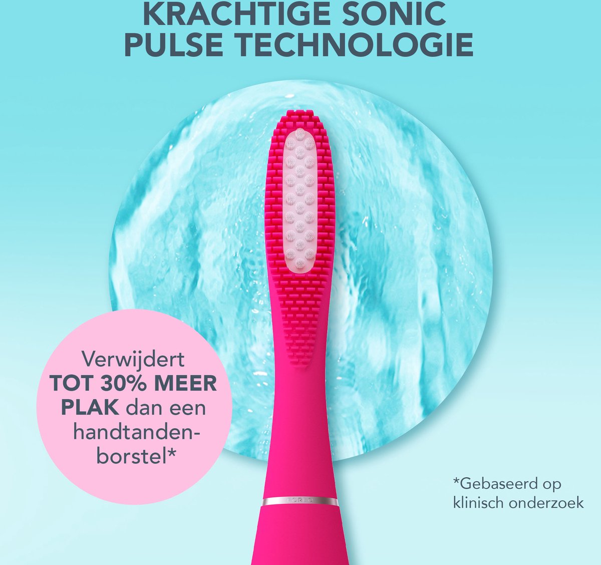 FOREO ISSA 3 Fuchsia Elektrische tandenborstel met 2 hybride koppen