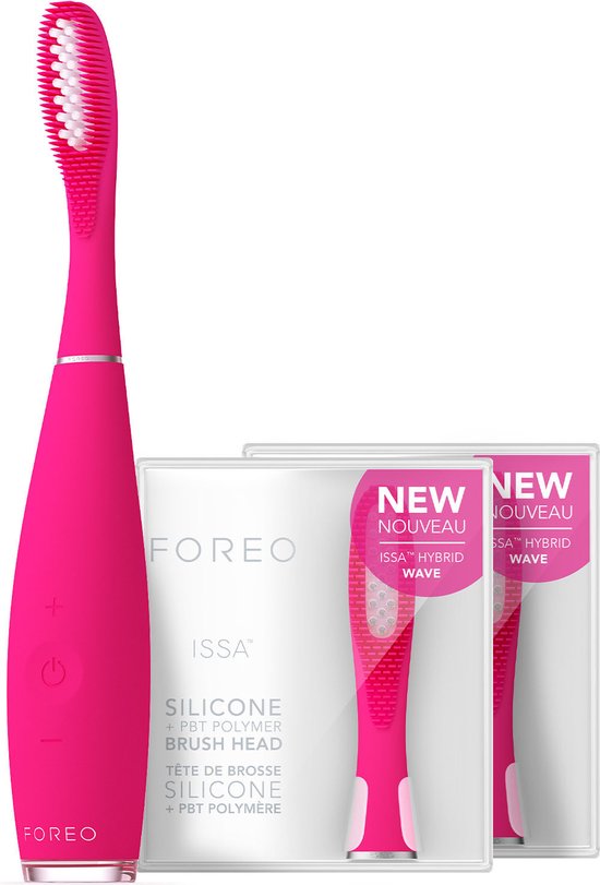 FOREO ISSA 3 Fuchsia Elektrische tandenborstel met 2 hybride koppen