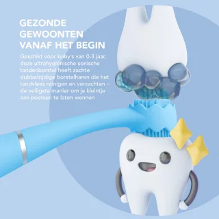 FOREO issa 4 baby sonische tandenborstelset Bubble Blue