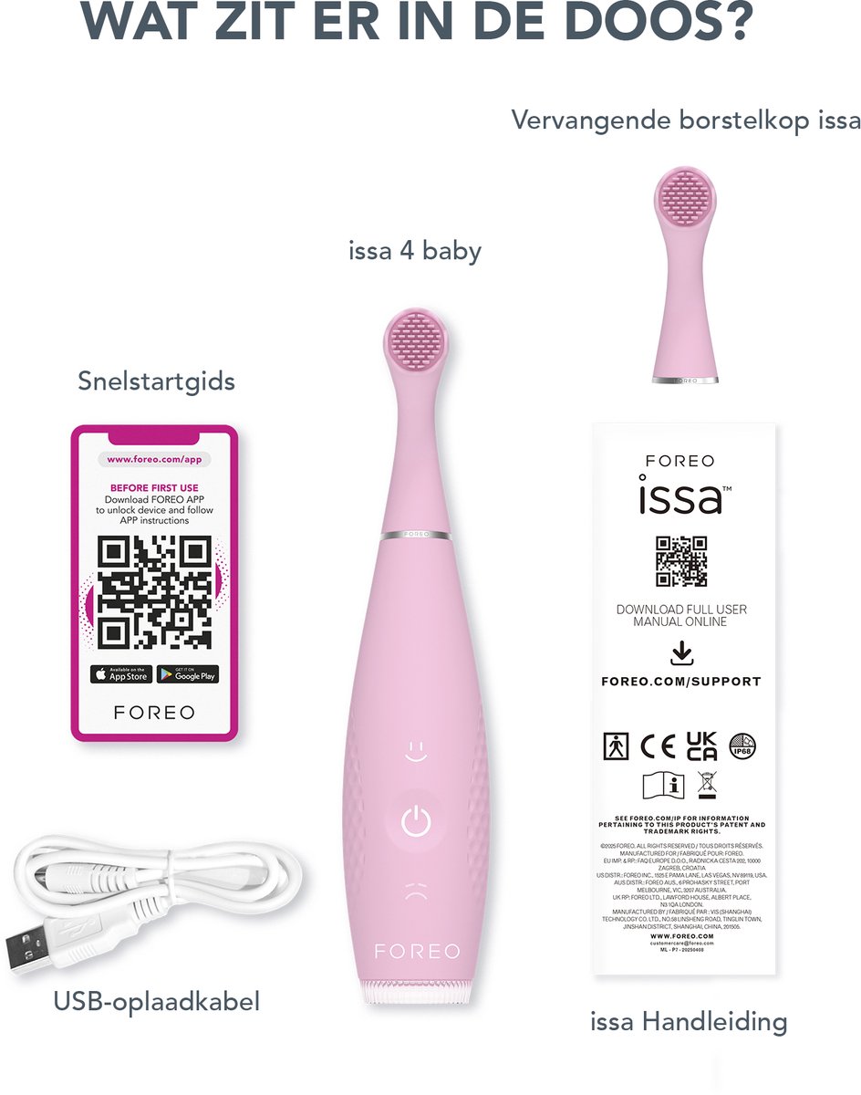 Wat vinden we goed aan de FOREO issa 4 baby sonische tandenborstelset Kiwi Green